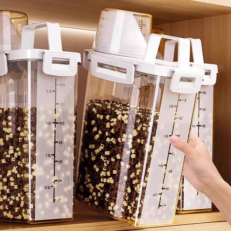 猫粮储存桶狗粮真空密封罐防潮储粮猫咪宠物粮食家用米桶宠物用品