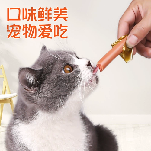 Новая кошачья закуски для курицы замороженная сушеный кошачий пища сломанная курица -колбаса кошки с закусками питания котенок добавка