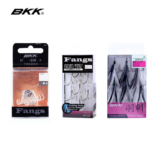 bkk四倍加强亚锡三本钩圆尖倒刺