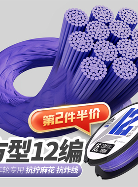言饵言丝方型12编PE线超强拉力原丝远投强度顺滑耐磨路亚渔线