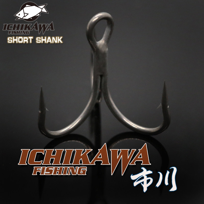24新款市川KAMAIRI SHORTSHANK短轴三本钩带倒刺防锈淡海水鱼钓,户外/登山/野营/旅行用品,鱼钩,淘宝优惠券,粉丝福利购,淘宝优惠卷