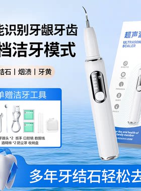 洁牙器洗牙器洁牙仪个人护理除牙垢美白仪牙齿家用电动洁牙神器D
