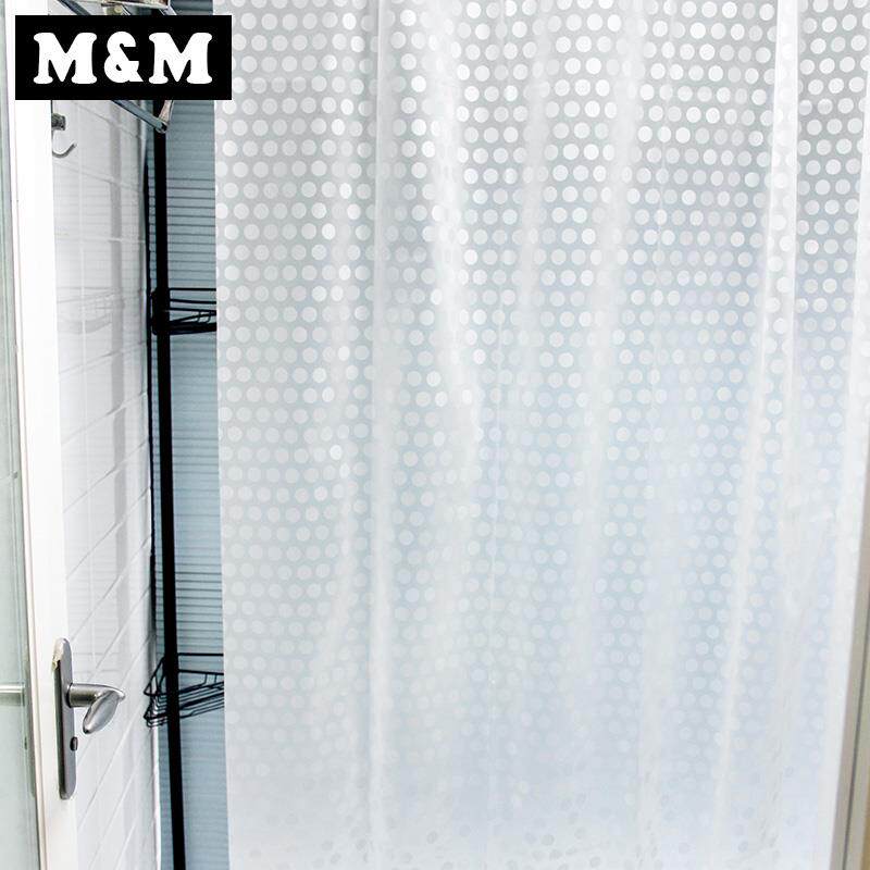 。MEVA防霉防水加厚送钩免打孔白色浴室卫生间帘隔断帘圆点浴|msdalam kategori keluarga/Alat Pembersihan peribadi, perkakas kebersihan/aksesori bilik mandi, Langsir pancuran - dari Buy2taobao.com untuk memberikan perkhidmatan ejen Taobao profesional membeli