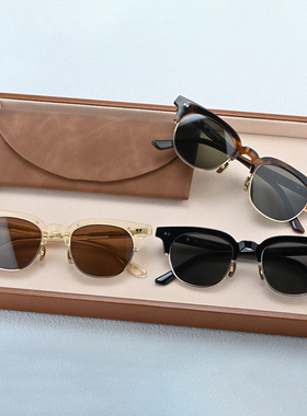 眼镜框男配眼睛近视男款复古手工眼镜架太阳镜潮透明框架男女7101