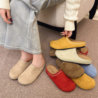 厚底包头半拖鞋女外穿202