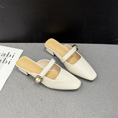 包头法式半拖鞋女2026夏