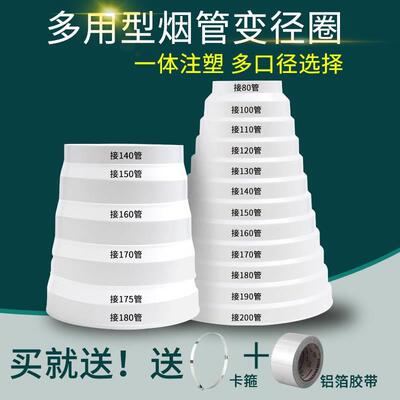 抽油烟机排烟管转换接头变径圈排风管道大小转接排气止逆阀变径器