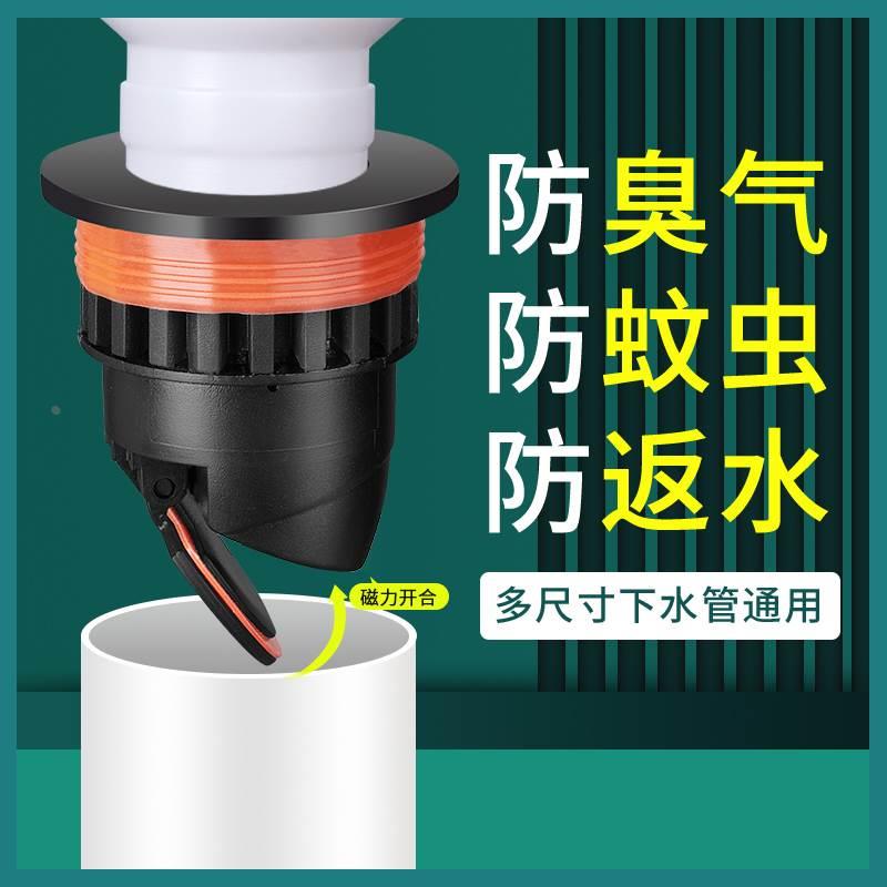 下水管道防返臭神器密封塞厨房洗菜盆排水管洗衣机洗手脸盆堵口器