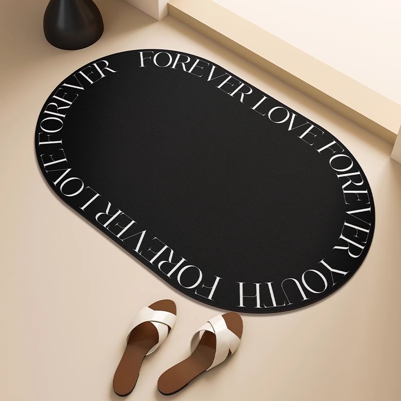 灵感印象浴室硅藻泥软垫椭圆形垫