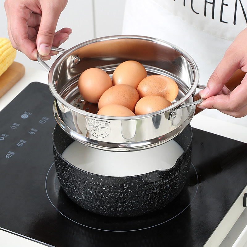 雪平锅奶锅不粘锅煮泡面小锅一人二人用单人食燃气灶电磁炉适通用