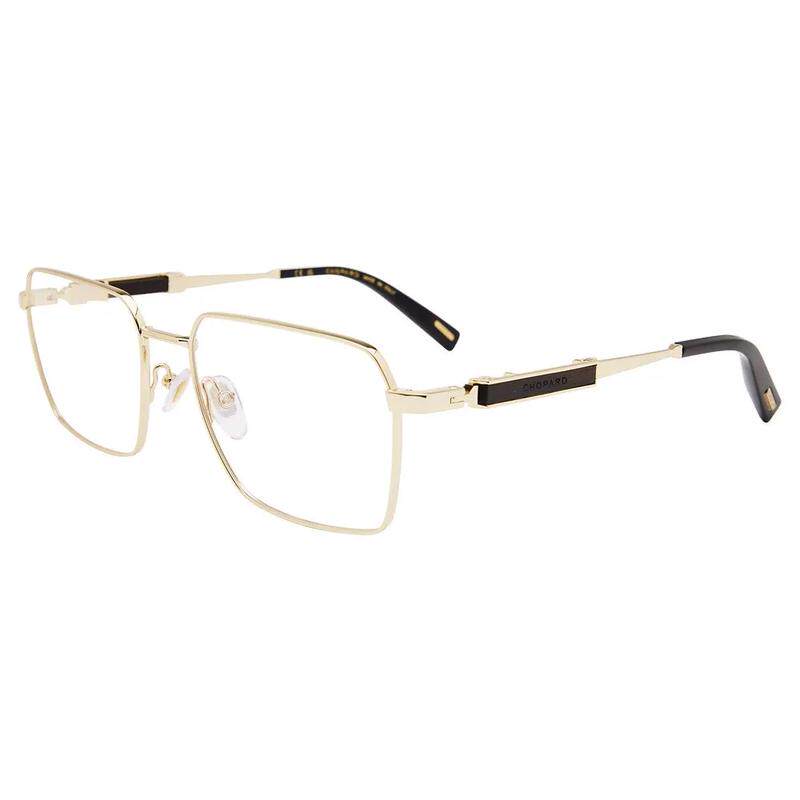 代购Chopard男士眼镜框几何形金属金色全框商务日常眼镜架
