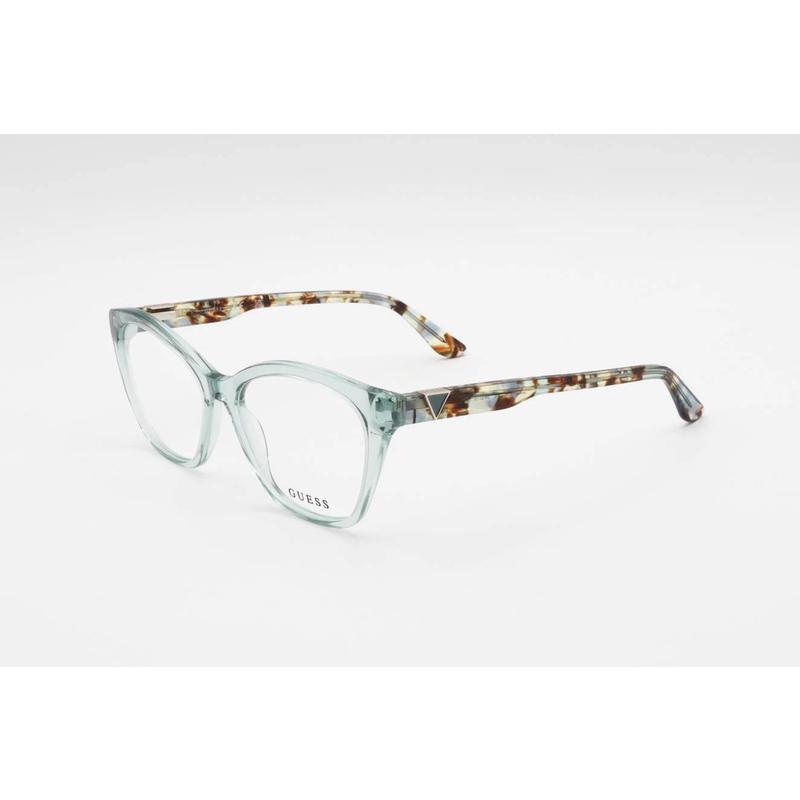 代购GUESS女士眼镜框猫眼框透明纹时尚日常佩戴通勤眼镜架