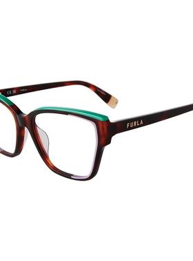 代购FURLA芙拉女士眼镜框方形色绿色边框板材日常佩戴办公