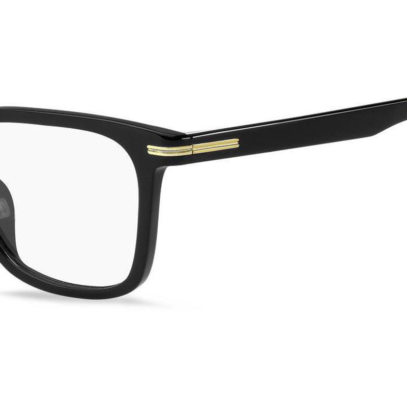 代购Hugo Boss男士眼镜框黑色矩形全框塑料日常佩戴办公眼镜架