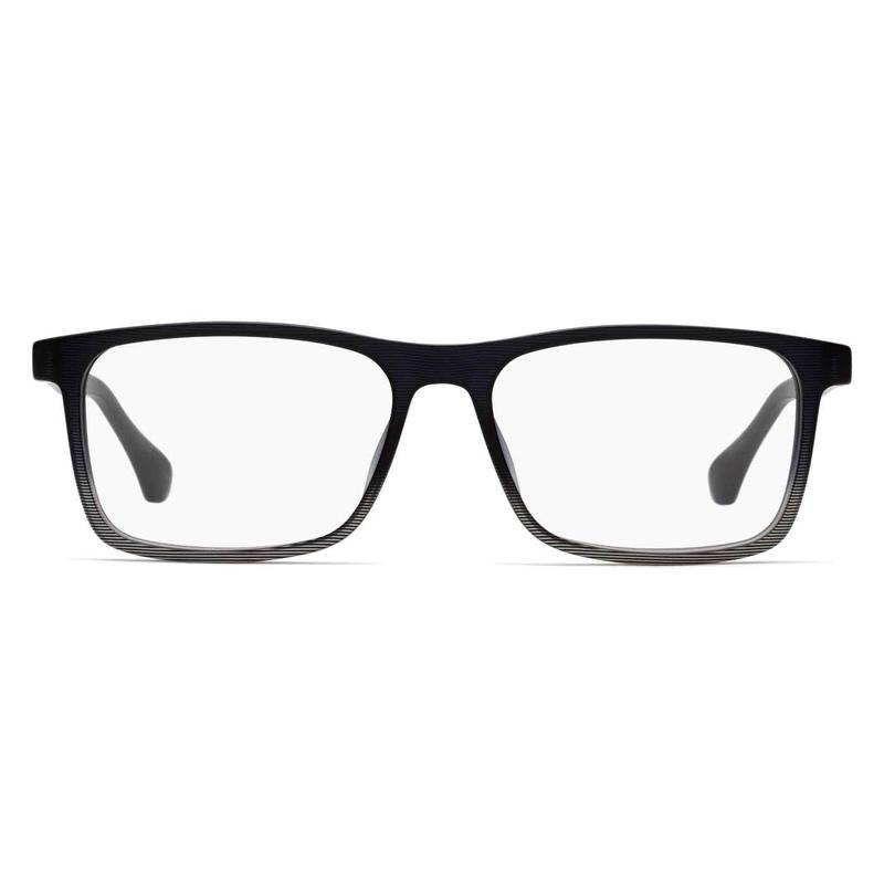 代购Hugo Boss男士眼镜框矩形塑料全框蓝色纹理日常佩戴办公