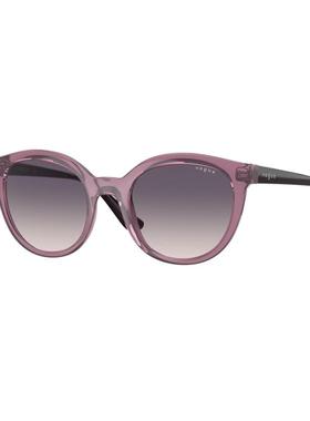 代购vogue女士太阳镜防紫外线可配近视轻便佩戴清晰视野透明紫色