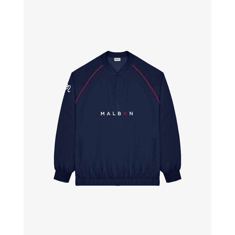 代购MALBON GOLF男士运动夹克防风透气舒适贴合日常穿着深蓝色