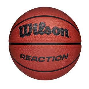 海外代购Wilson/威尔胜篮球耐磨防滑棕色Reaction系列室外水泥地