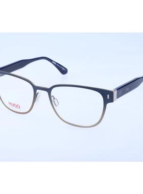 Hugo Boss男女眼镜框金属方框深色全框商务日常眼镜架