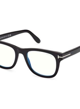 代购Tom Ford汤姆福特男士眼镜框方形全框黑色蓝色镜片商务日常