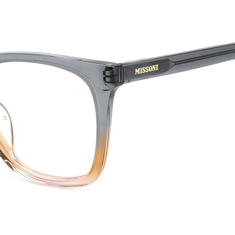 代购Missoni女士眼镜框方形渐变色全框塑料日常佩戴办公眼镜架