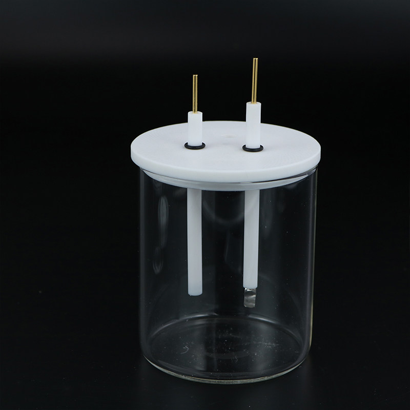 直型五口封闭密封电解池普通三电极电化学工作站五口电解池