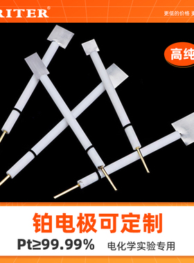 pt铂片定做铂电极氯化银饱和甘汞电化学三电极铂片电极参比电极