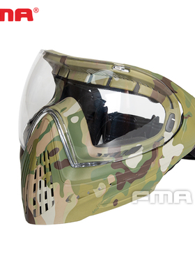 FMA F1全脸防护面罩单层镜片彩弹Paintball竞技运动团建FM-F0022