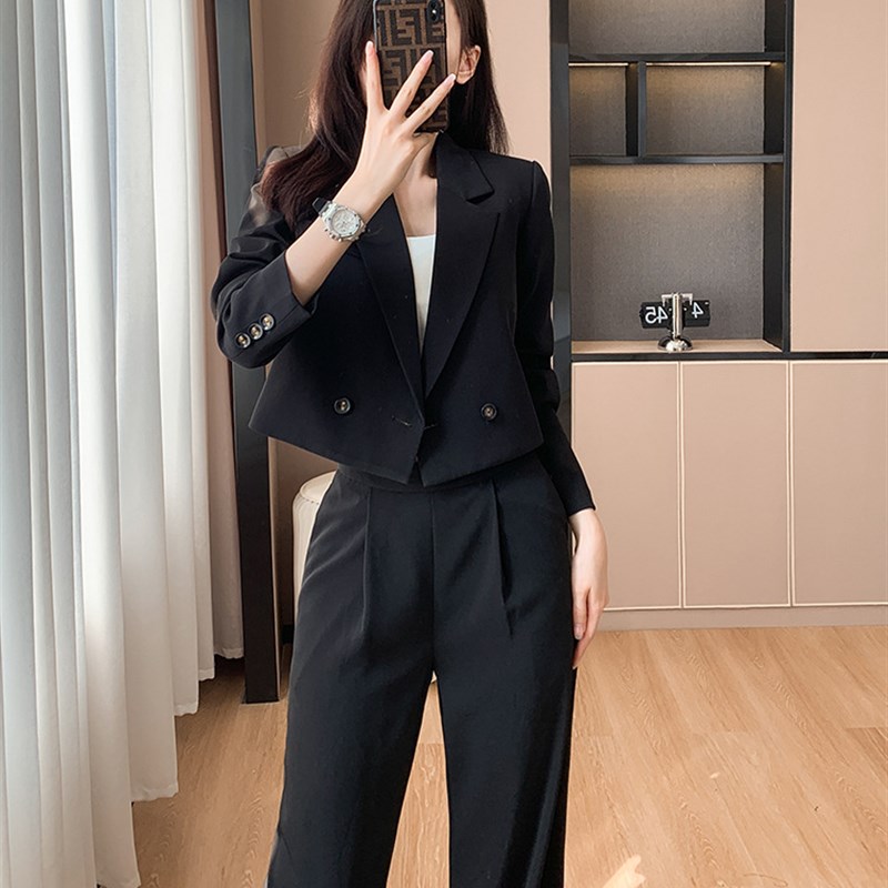 小西装时尚套装女2023年春秋季新款时髦洋派西裤两件套