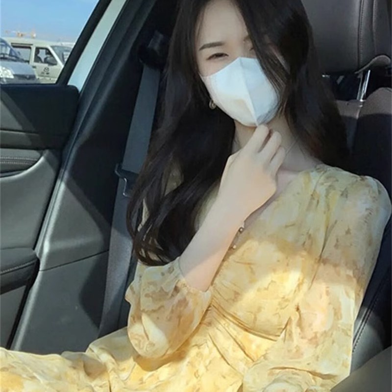 早秋新款碎花桔梗裙惊艳绝美减龄可盐可甜长裙仙女裙连衣裙