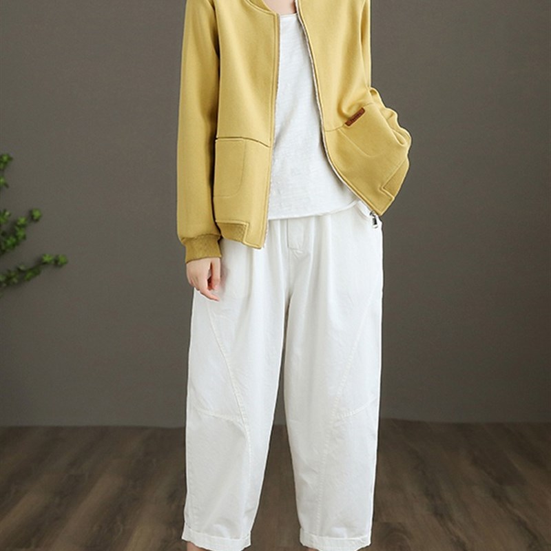 休闲夹克外套女2025春秋新款宽松大码女士短款运动工装棒球服上衣