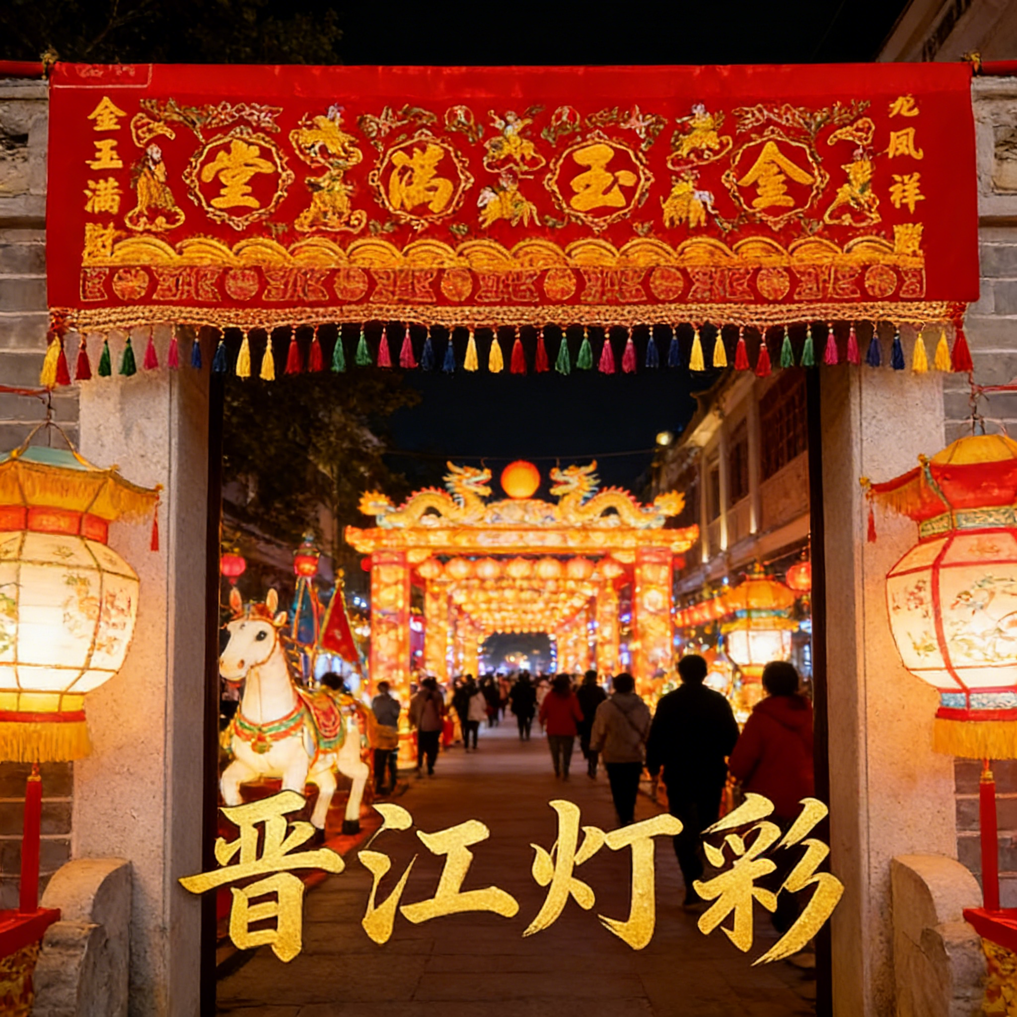 红彩布挂门家用门彩金玉满堂大门彩凸绣八仙二龙戏珠龙凤福建刺绣,特色手工艺,刺绣,淘宝优惠券,粉丝福利购,淘宝优惠卷