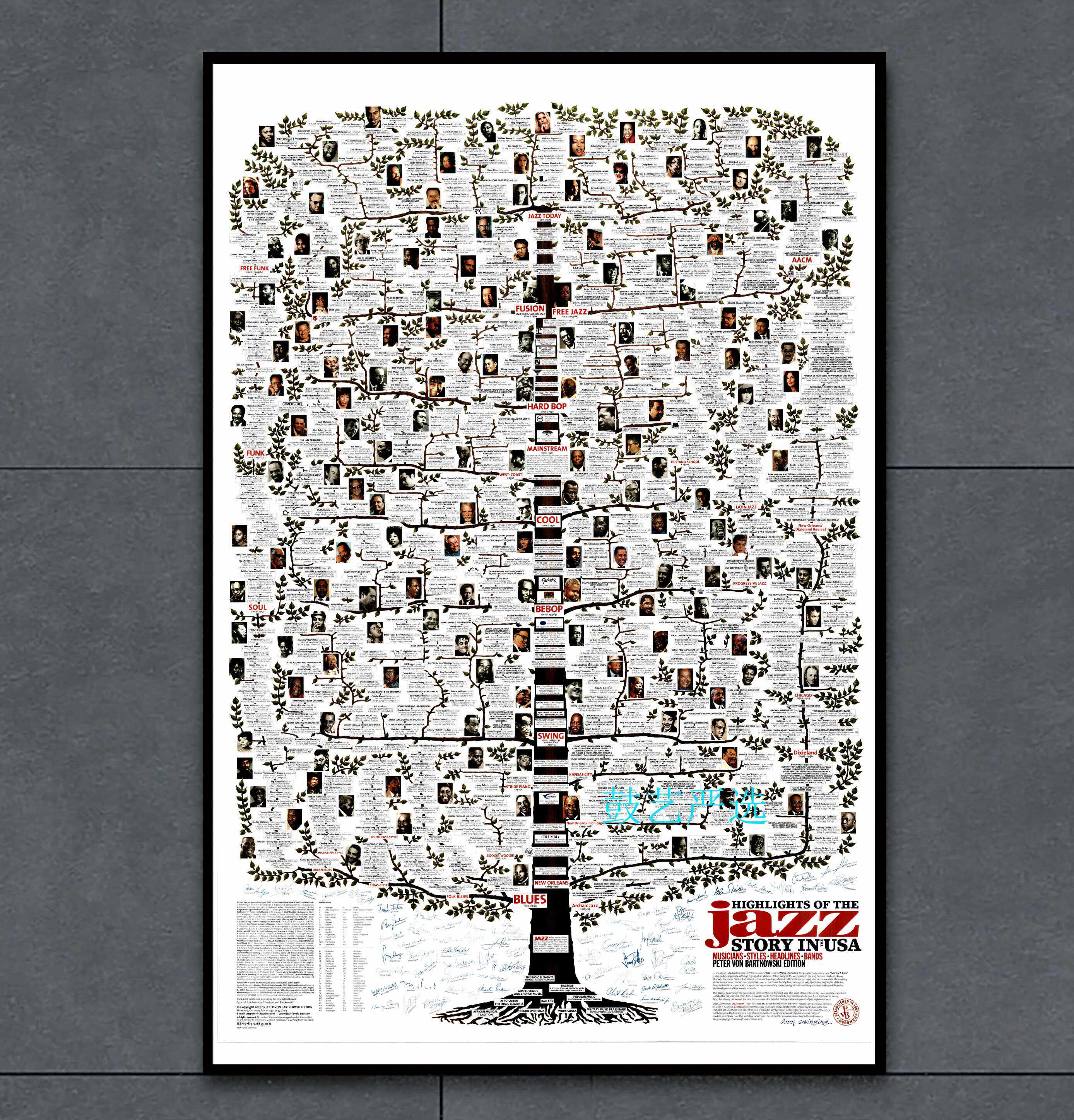 高端爵士树系列防水防晒不掉色进口油画布海报