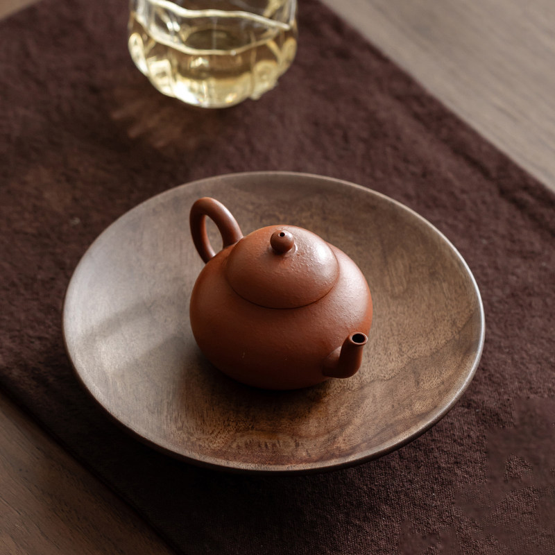 小魔王胡桃木果盘茶点盘家用客厅水果盘点心盘新中式糕点盘上贡盘