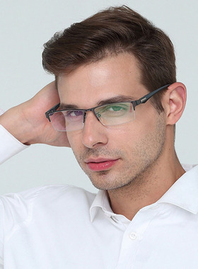 男士商务全框眼镜框金属合金眼镜架新款半框眼镜架时近视66071