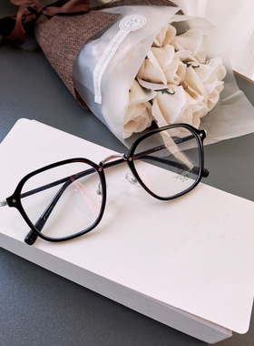 01048肖战同款大框近视眼镜架防蓝光黑框素颜镜男女