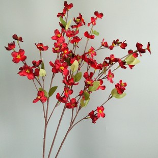 苟木花 茱萸花 新中式家居样板间酒店会所装饰拍照道具仿真花假花