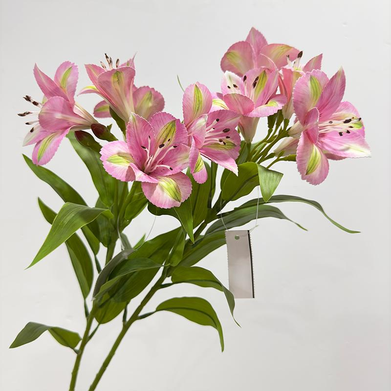 仿真小百合迷你假花插花百合年宵花设计婚房花艺设计乔迁喜庆