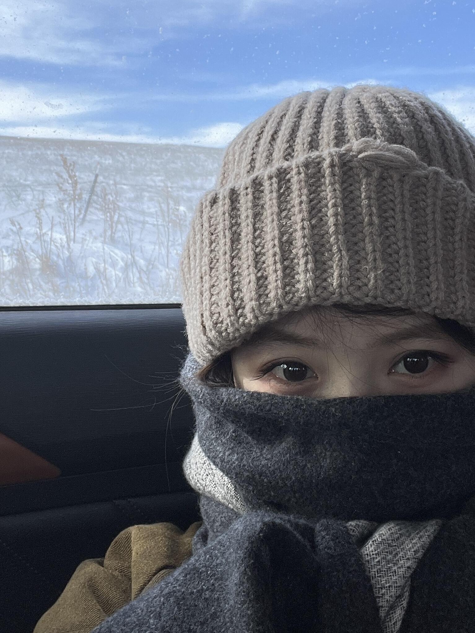 韩版时尚复古粗棒针麻花针织帽女秋冬显脸小毛线帽保暖护耳套头帽