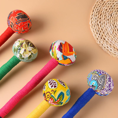 艾草锤diy材料包手工拍八虚锤定制棉麻 艾草养生锤礼盒捶按摩锤子