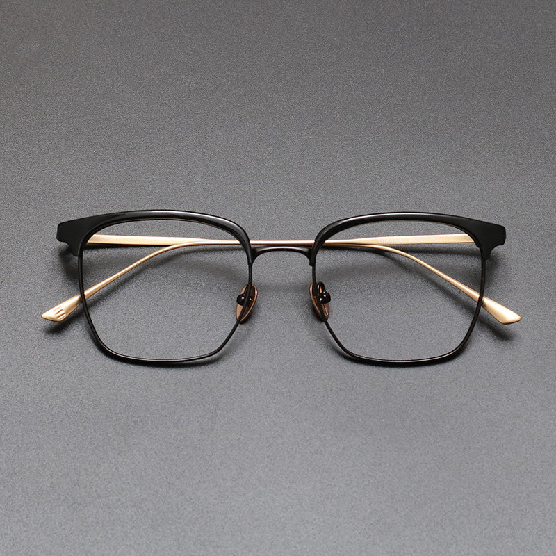 日本手工谨制复古商务纯钛眼镜框