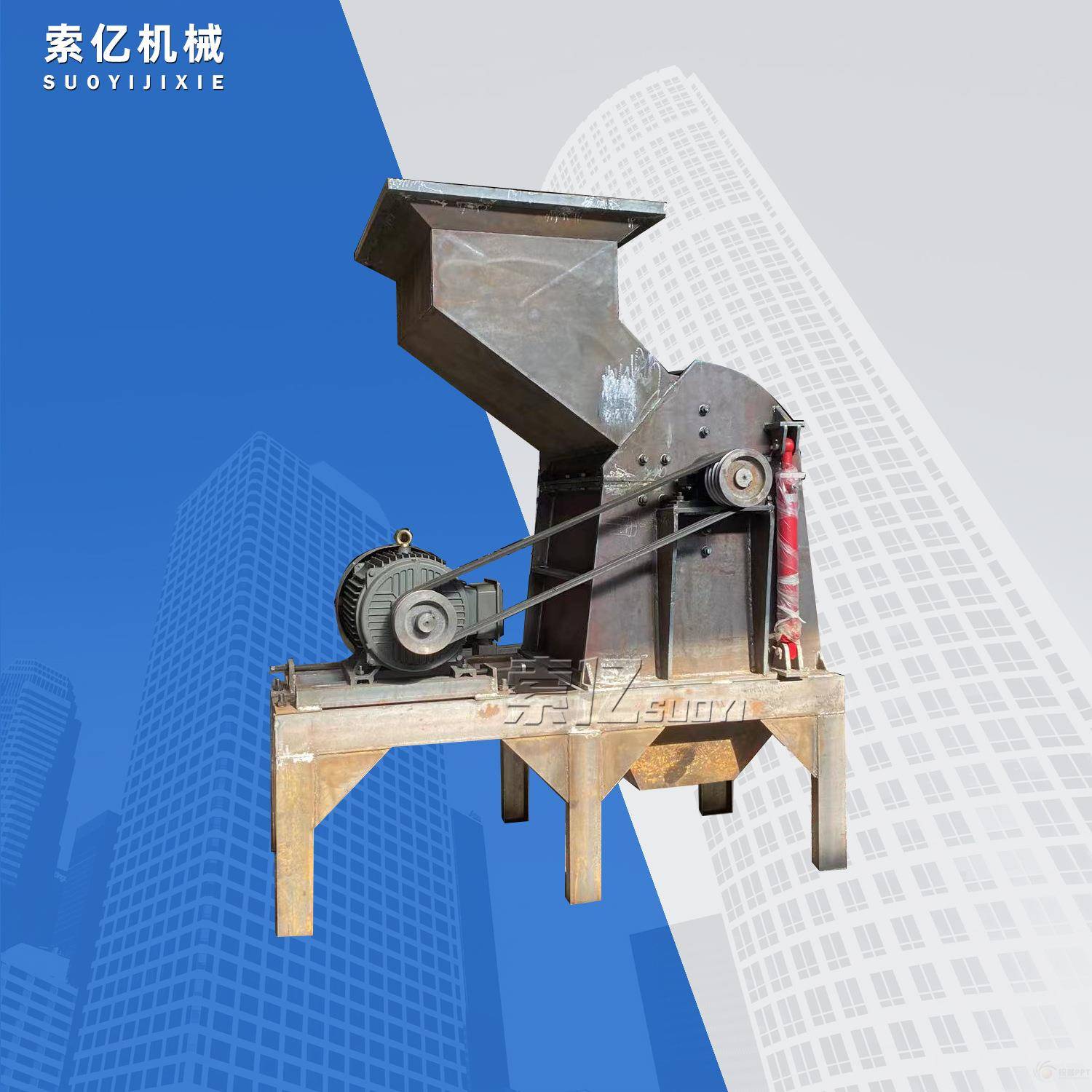 易拉罐铁漆桶金属破碎机 摩托车自行车铸铁破碎机 大型废钢破碎站