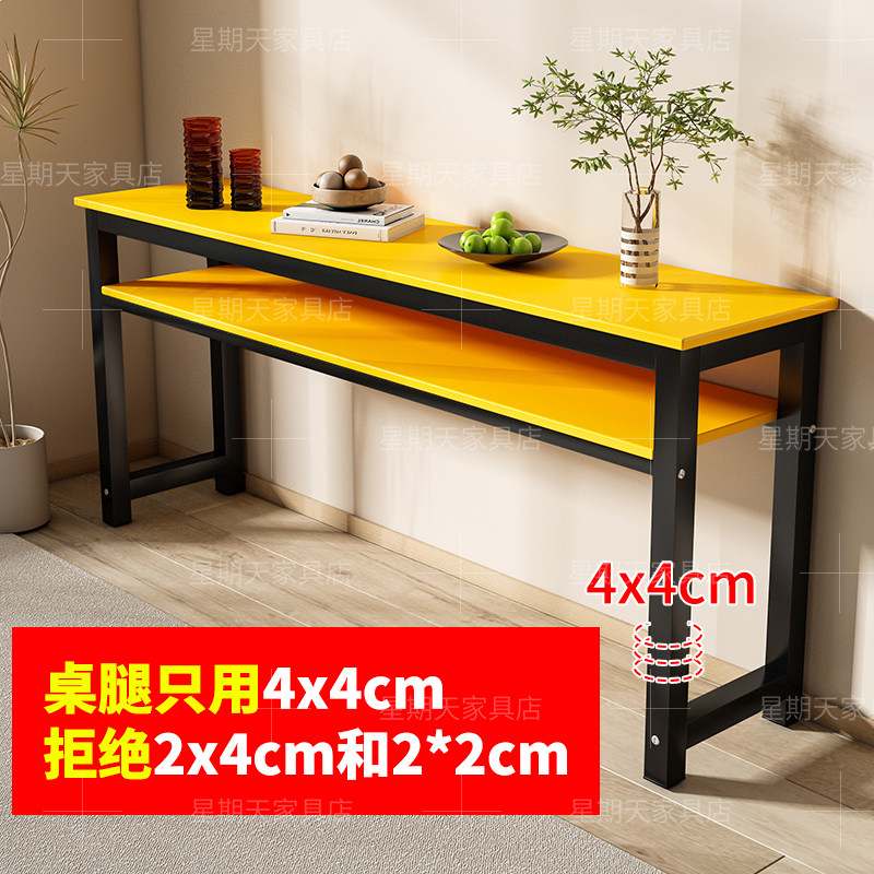 定制双层书桌写字桌学生培训桌电脑桌加宽桌子长条桌书法桌美甲桌