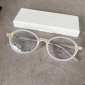 超轻TR90椭圆书呆子蛋仔白茶眼镜框女网红素颜小框高度近视眼镜架