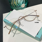 超轻金丝线金属细框下半框眼镜框女近视可配镜片韩系素颜小脸镜架