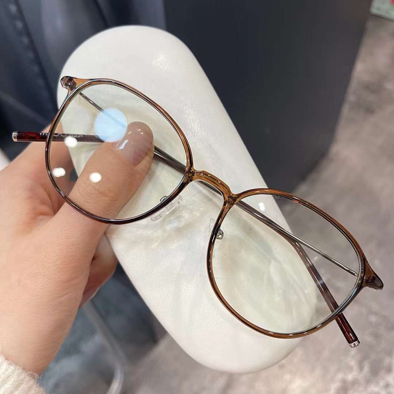 超轻TR90椭圆形仅7克近视眼镜框