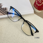 60MM大码 大脸大头胖子半框眉毛线大框方框近视可配度数 眼镜架男士