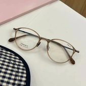 韩系超轻复古TR90钛小圆框高度数眼镜女近视可配镜片小框素颜眼镜