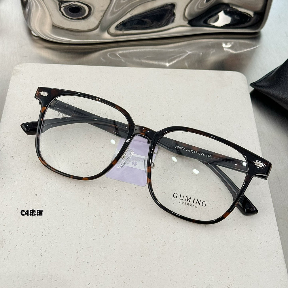 超轻TR90方形大框带鼻托眼镜框男女大脸圆脸镜架近视可配度数变色