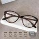 超轻猫眼眼镜框女款 素颜眼镜架52008 近视可配度数大脸显瘦鼻托版